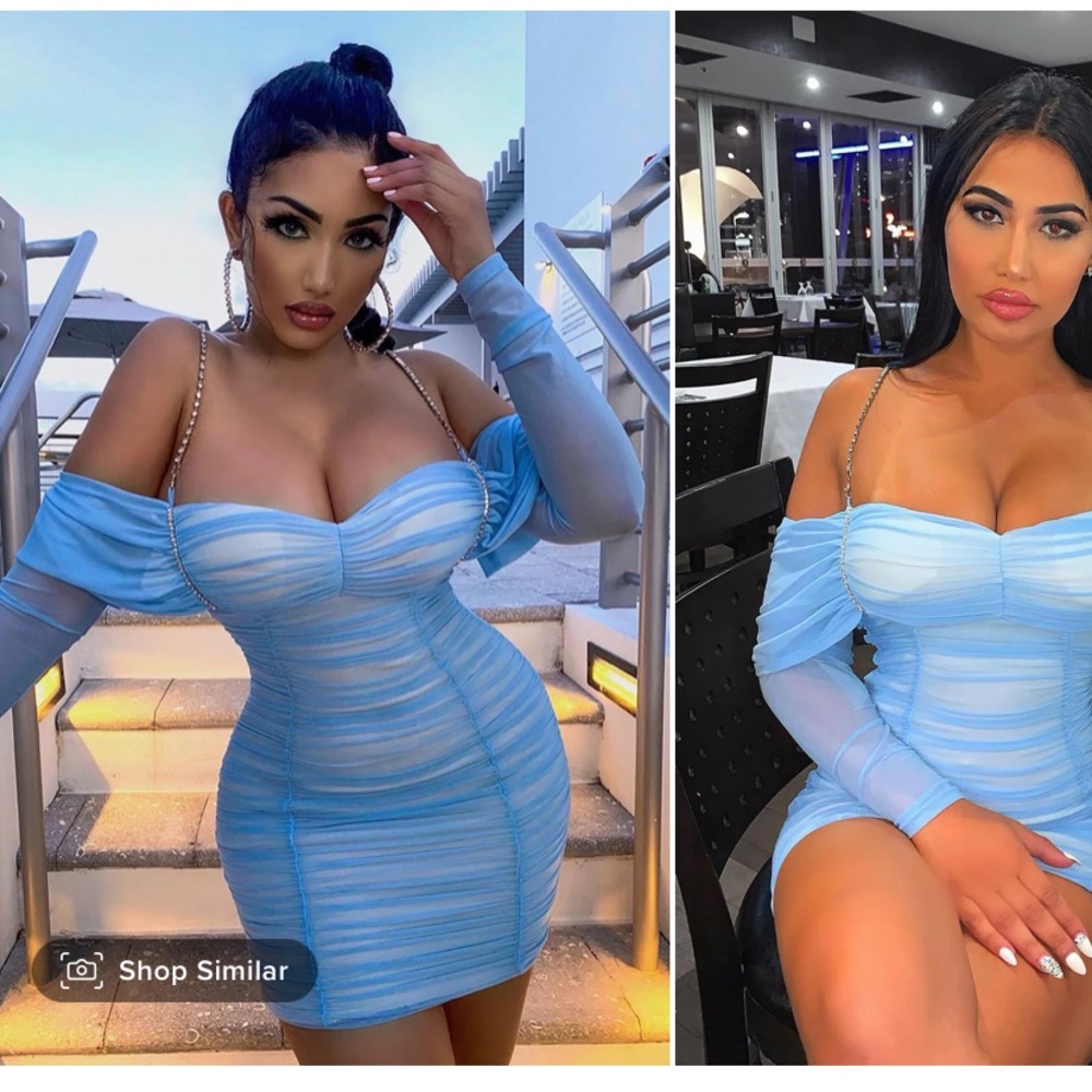 Fashion nova ruched mini dress